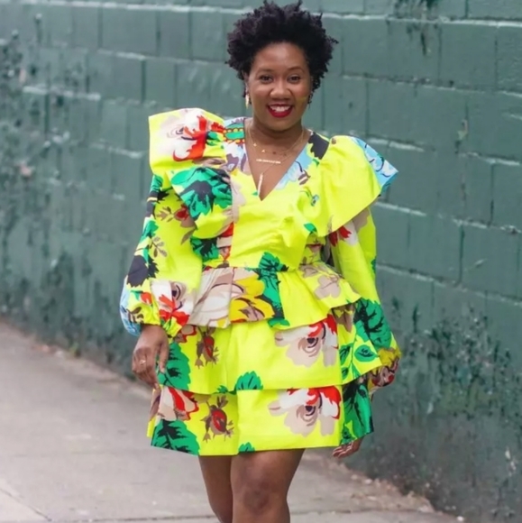 Christopher John Rogers | Dresses | Christopher John Rogers Target Yellow  Ruffle Dress | Poshmark